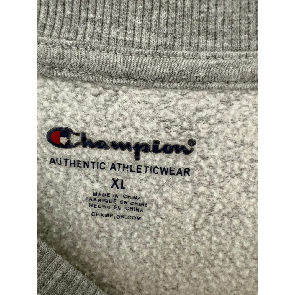 Champion Boys XL Gray Script Logo Crewneck Sweatshirt Authentic Athleticwear